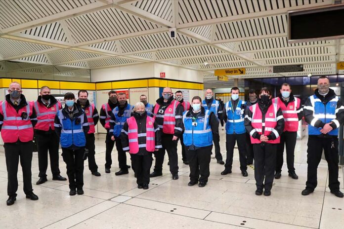 Metro staff in new uniform