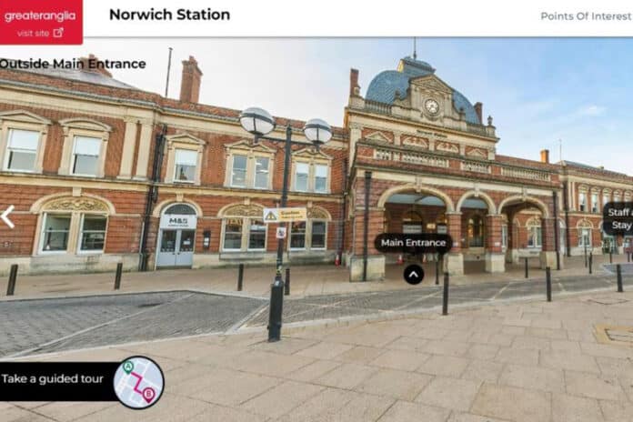 Online virtual tour of Norwich station to help people travel by rail
