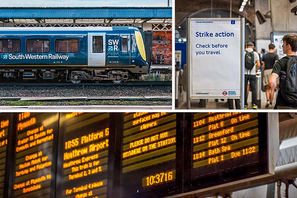 Briton's Angry Over Rail Strikes