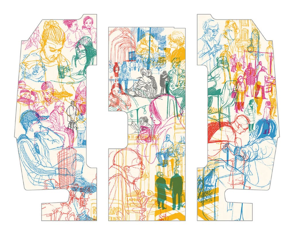 Modern art that really moves you - Metro trains become galleries