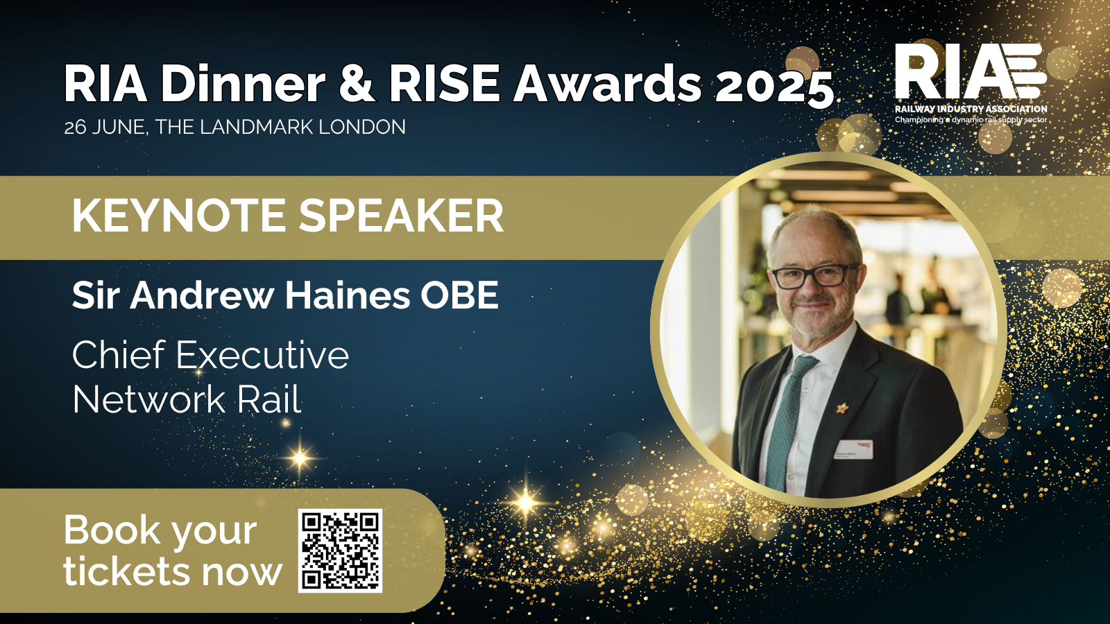 Sir Andrew Haines OBE to deliver keynote at RIA Dinner & RISE Awards ...
