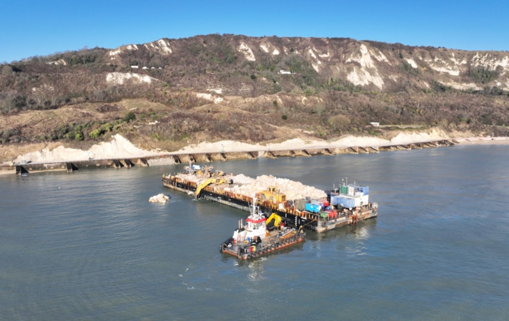Major coastal defence project underway to protect iconic railway ...