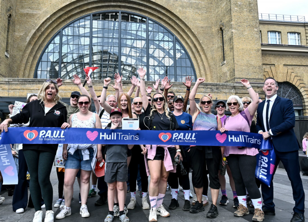 Hull Trains colleagues walk operator’s 280-mile route to raise thousands for brain injury charity